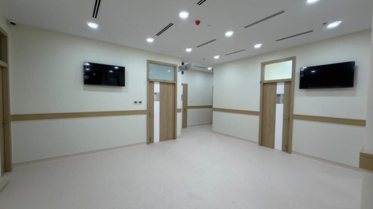 Clinic corridor – Aster Clinic & Pharmacy – Discovery Gardens